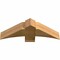 Ekena Millwork Bellingham Rough Sawn Timber Gable Bracket, Western Red Cedar, 36"W x 12"H x 6"D x 6"F, 8/12 Pitch GBW036X12X0606BEL00RWR - alternate 5